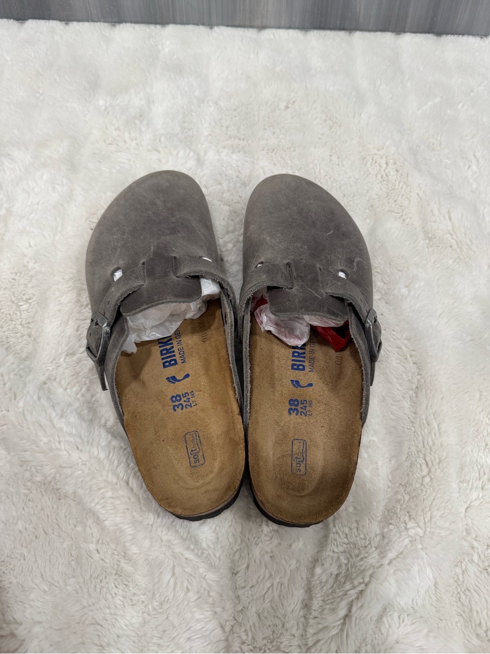 Birkenstock Boston Oiled Leather Clog iron - Picture 5 of 10